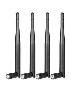 Antena WiFi Banda Dual Bingfu 3dBi RP-SMA Macho Paquete de 4
