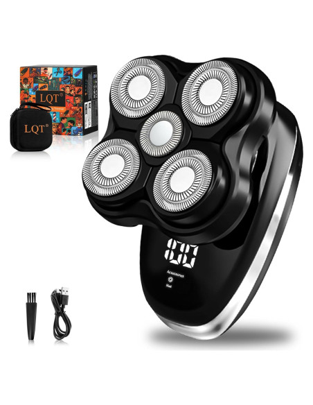 Afeitadora de Cabeza Eléctrica LQT 2025 Flotante 5D Impermeable