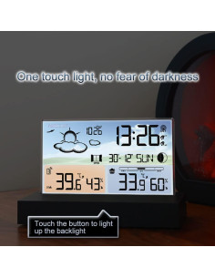 Estación Meteorológica Digital VISLONE con Sensor y Pronóstico 2