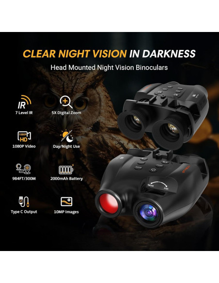 Gafas de Visión Nocturna GTMEDIA N4 Infrarrojas 300m