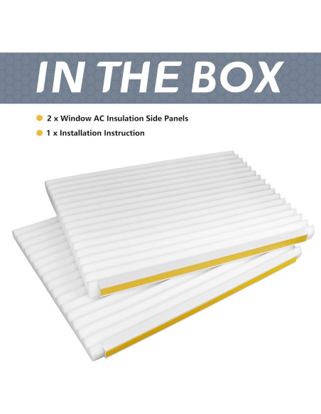 Kit de Paneles Laterales Aislantes Flamorrow 43x30.5 cm Blanco