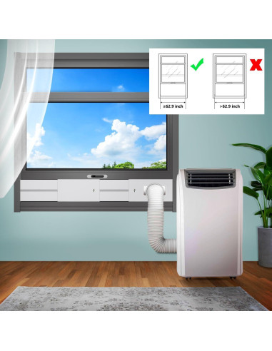 Kit de Ventilación para Aire Acondicionado Portátil Gulrear 66-157cm