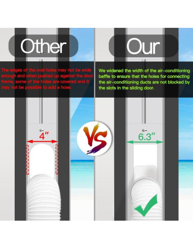 Kit de Ventilación para Aire Acondicionado Portátil Gulrear 66-157cm