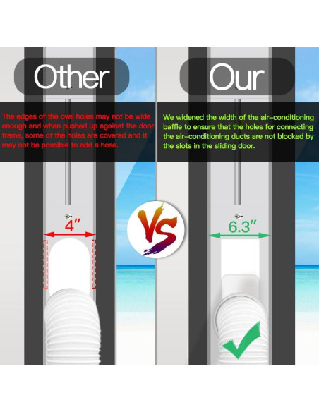 Kit de Ventilación para Aire Acondicionado Portátil Gulrear 66-157cm