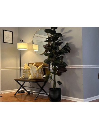 Lámpara de Pie LED Negra PARTPHONER 3 Temperaturas 9W