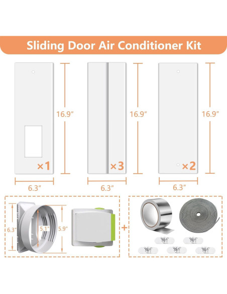 Kit de Ventilación para Aire Acondicionado Portátil Gulrear 66-157cm