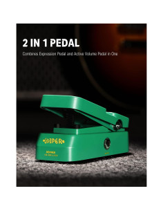 Pedal de Volumen y Expresión Donner EC1007, Analógico, 2 en 1 2