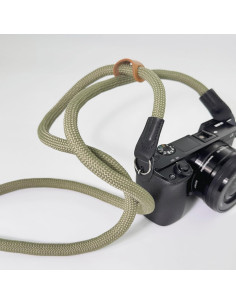 Correa de cámara cruzada 127cm Verde militar - Lanyard 10mm 2