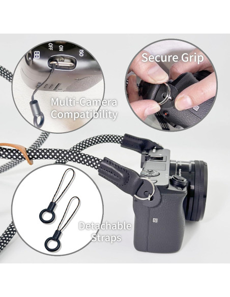 Correa de cámara cruzada 127cm Verde militar - Lanyard 10mm