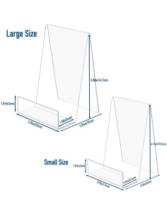 Soporte de Libro Acrílico Transparente DECORANY 10x14.73cm 2
