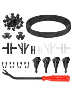 Kit de Boquillas de Lavaparabrisas ZIMISI 52 en 1 con Manguera 400 cm