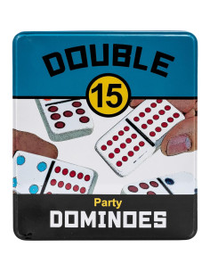 Juego de Dominó Doble 15 University Games - 132 Fichas Coloridas 2