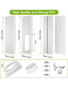 Kit de Ventilación para Ventana de Aire Acondicionado Haikun 43-152cm 2