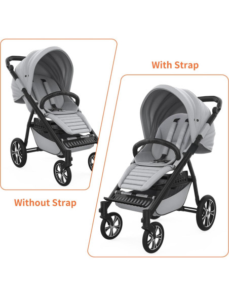 2 Correas Ajuste Asiento Cochecito Universal Nylon 150 cm