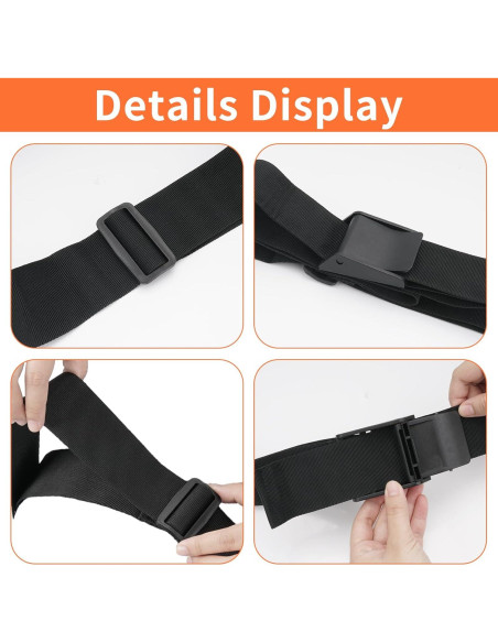 2 Correas Ajuste Asiento Cochecito Universal Nylon 150 cm