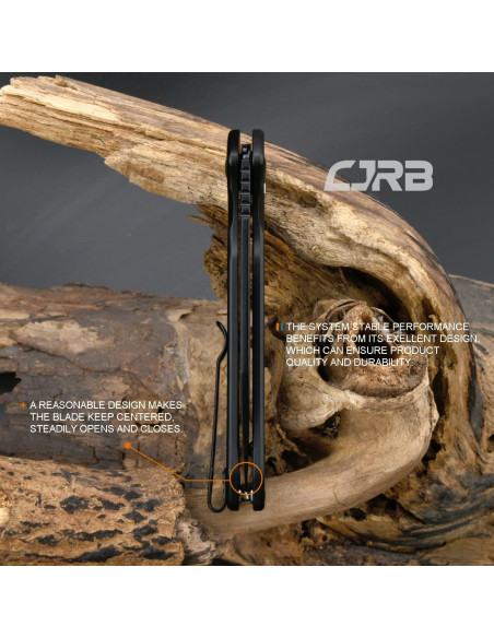 Cuchillo Plegable CJRB Pyrite-Alt 7.9 cm Acero AR-RPM9 Negro