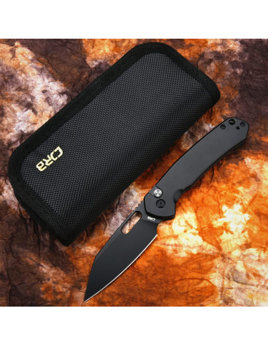 Cuchillo Plegable CJRB Pyrite-Alt 7.9 cm Acero AR-RPM9 Negro