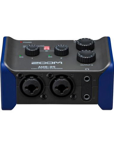 Interfaz de Audio USB Zoom AMS-24, 2 Entradas, 4 Salidas, Loopback