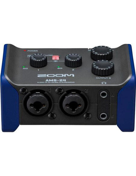 Interfaz de Audio USB Zoom AMS-24, 2 Entradas, 4 Salidas, Loopback