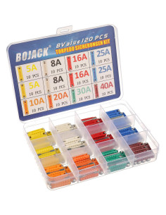 Juego de Fusibles Torpedo BOJACK 120pcs 5A-40A para Autos Clásicos 2