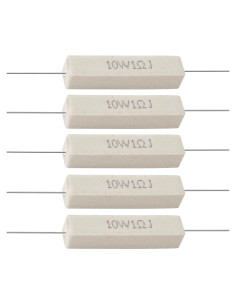Resistor Cerámico BlueStars 10W 1 Ohm - 5 Piezas - Tolerancia +/-5%