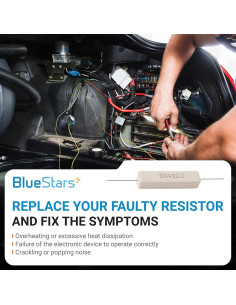 Resistor Cerámico BlueStars 10W 1 Ohm - 5 Piezas - Tolerancia +/-5% 2