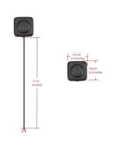 Interruptor de Botón Momentáneo Mini 5 Pcs WWZMDiB 12V 24V 2