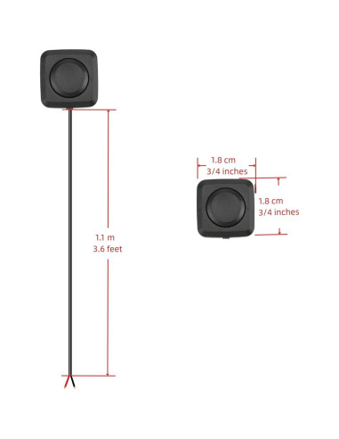 Interruptor de Botón Momentáneo Mini 5 Pcs WWZMDiB 12V 24V