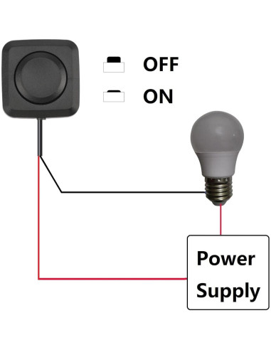 Interruptor de Botón Momentáneo Mini 5 Pcs WWZMDiB 12V 24V