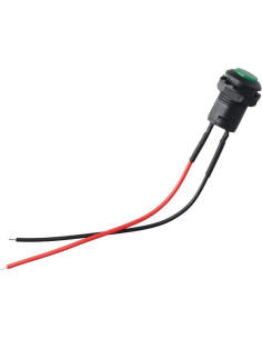 12 Interruptores de Botón Latching Rojo Verde AllGIFT 12mm 2