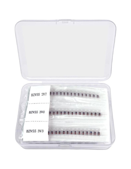 Kit de Diodos Zener SMD 0.5W 520Pcs 26 Voltajes VANXY