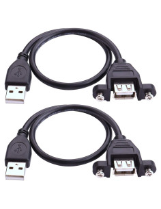 Cable de Extensión USB 2.0 iGreely 1Ft (30cm) Tipo A Macho a Hembra