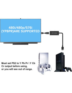Convertidor HDMI para PS2 y PS3 Azda - Mejora calidad HD 2