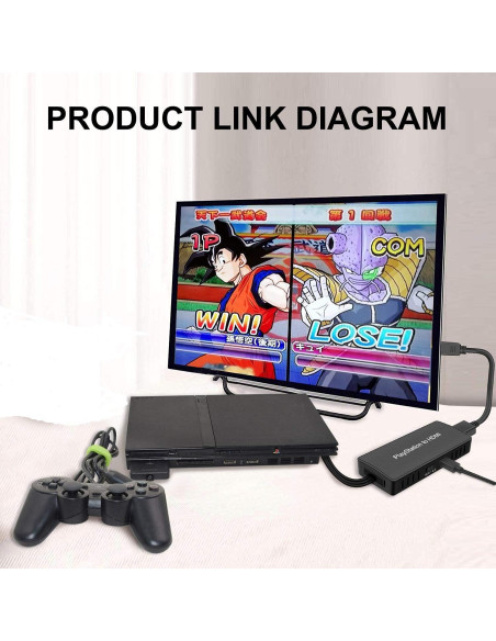 Convertidor HDMI para PS2 y PS3 Azda - Mejora calidad HD