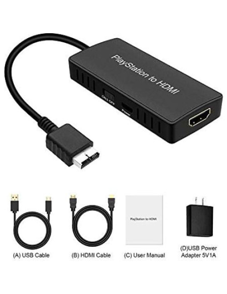 Convertidor HDMI para PS2 y PS3 Azda - Mejora calidad HD