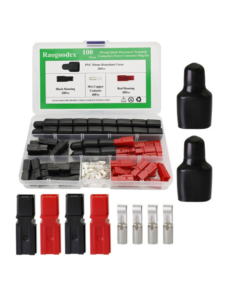 20 Pares Conectores de Terminales Rápida 30A Raogoodcx