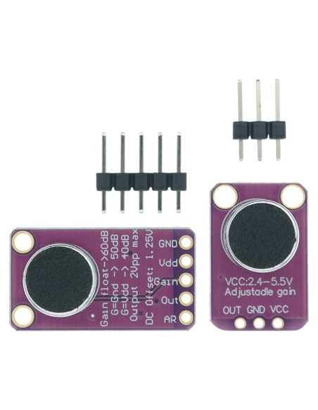 Módulo Sensor de Sonido MAX9814 MAX4466 AGC OIWIEAMIGIA