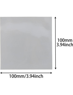 Almohadilla Térmica de Silicona Conductiva MEETOOT 100x100mm 2Pcs 2
