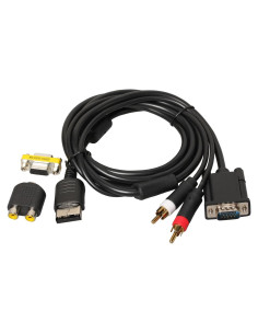 Cable VGA eJiasu 1.8M para Dreamcast con RCA y adaptador