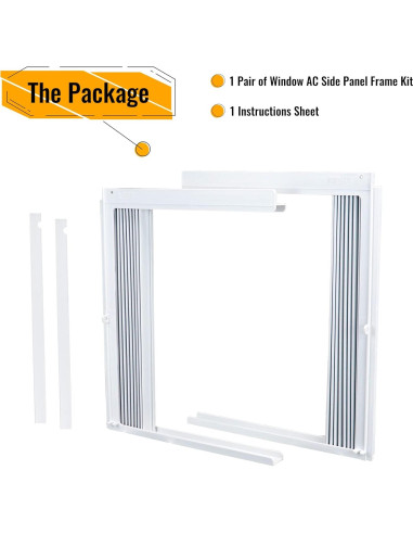 Conjunto de paneles laterales y marco para AC ventana LBG 8000BTU