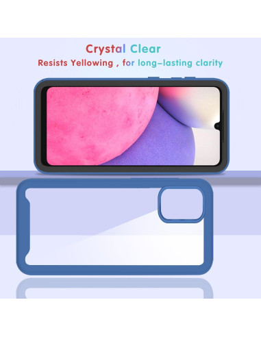 Funda Honor X8a Silicona Antigolpes 360 Transparente Azul