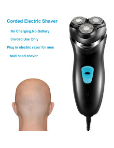 Afeitadora Eléctrica con Cable VSTSERIES VST-014 12W 3D Flotante 2