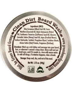 Barra de Lavado de Barba Green Beard 49.6g - Limpio Sucio 2