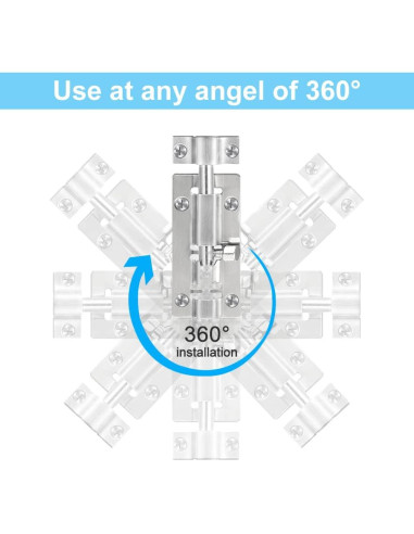 Cerrojo de Barril FATLODA 2 Paquete Acero Inoxidable 3"