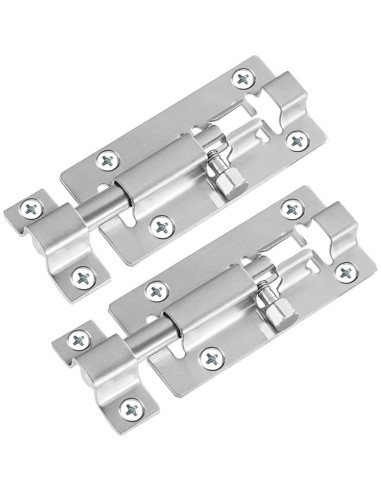 Cerrojo de Barril FATLODA 2 Paquete Acero Inoxidable 3"