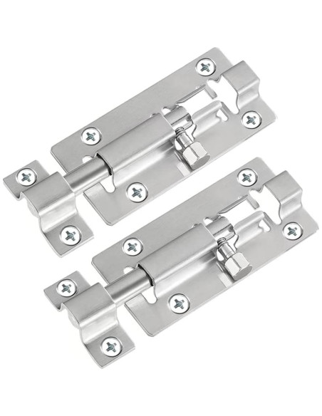 Cerrojo de Barril FATLODA 2 Paquete Acero Inoxidable 3"