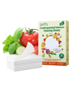 Hojas de Lavado de Frutas y Verduras YUCO - 30 Hojas Ecológicas