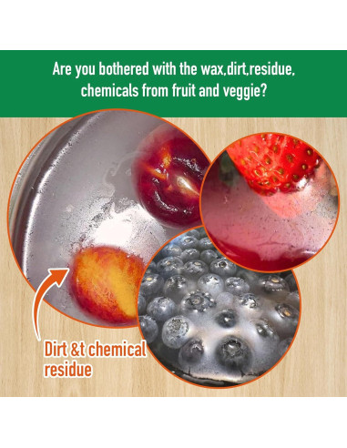 Hojas de Lavado de Frutas y Verduras YUCO - 30 Hojas Ecológicas