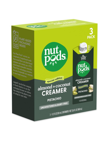 Crema de Pistacho Sin Azúcar nutpods 993.5 ml Vegana Keto