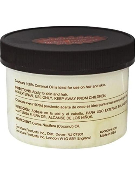 Aceite de Coco 100% Natural Cococare 198 g - Hidratante Piel y Cabello